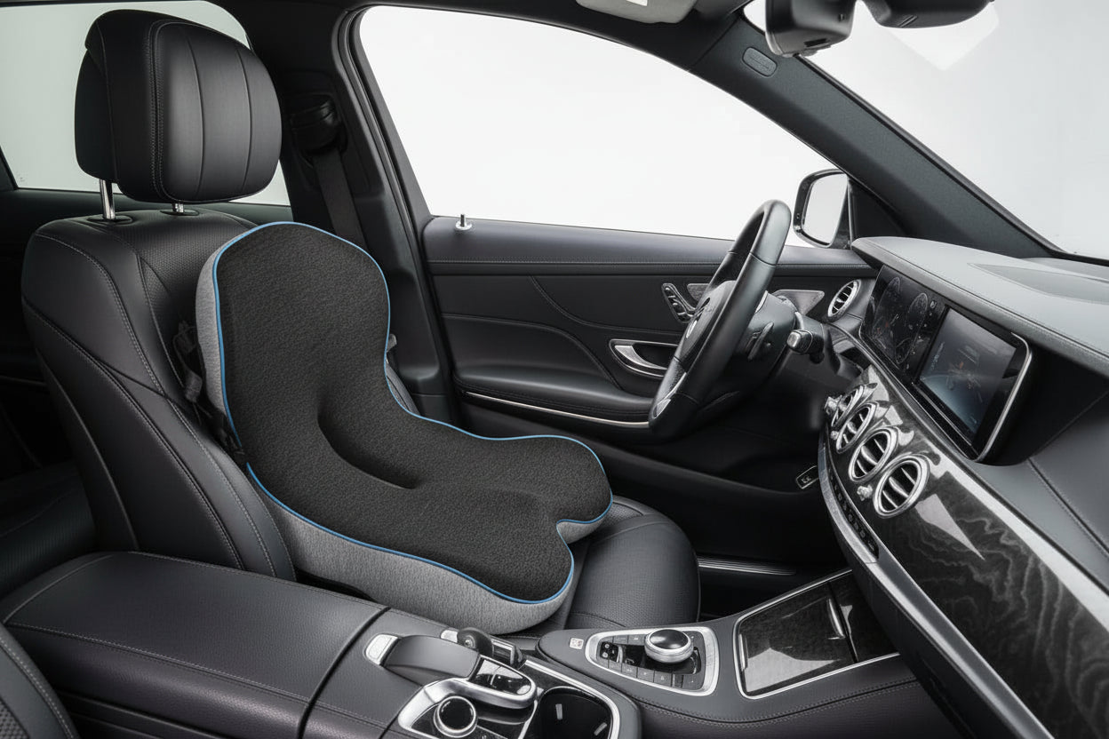 Ergonomic Car Seat Cushion – Memory Foam Comfort & Pressure Relief